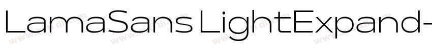 LamaSans LightExpand字体转换